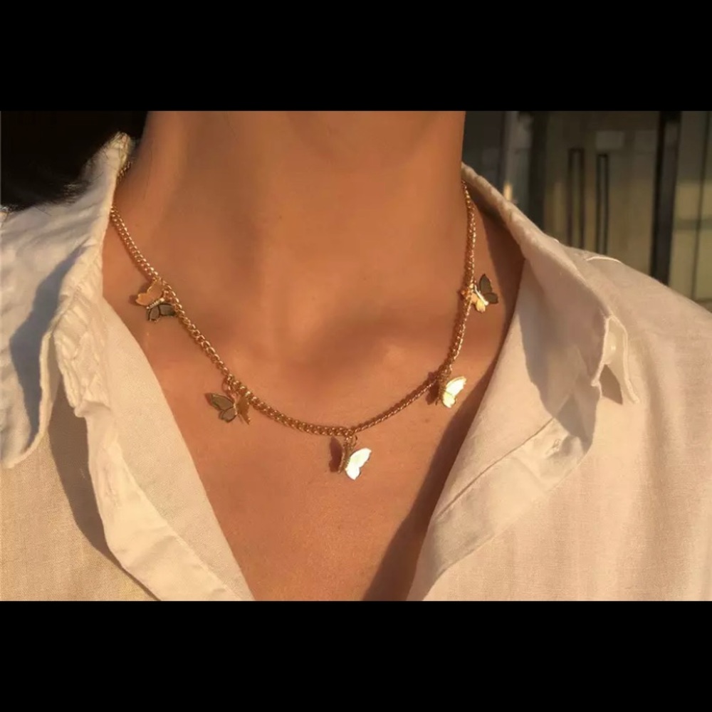 Women Jewelry Butterfly Pendant Necklace